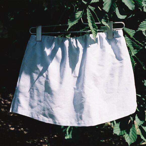 Djerf Avenue Blue and White Striped Tube Top - Picture 5 of 15